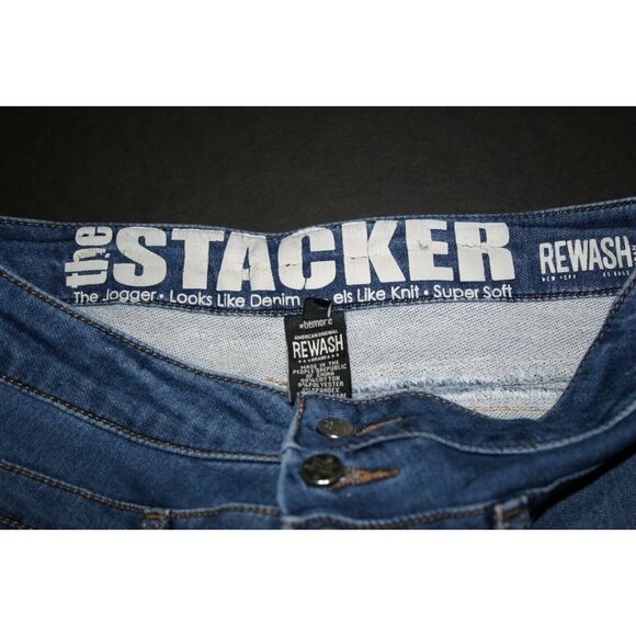 Rewash jeans womens 3 Stacker Jogger tapered jr's 26 x 29 blue - Picture 6 of 11